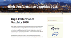 Desktop Screenshot of highperformancegraphics.org