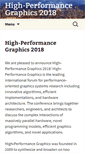 Mobile Screenshot of highperformancegraphics.org